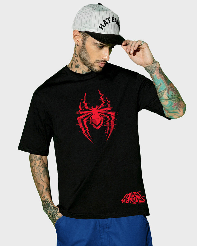 The Trend Vibe – Men Cotton Blend Black T-Shirt