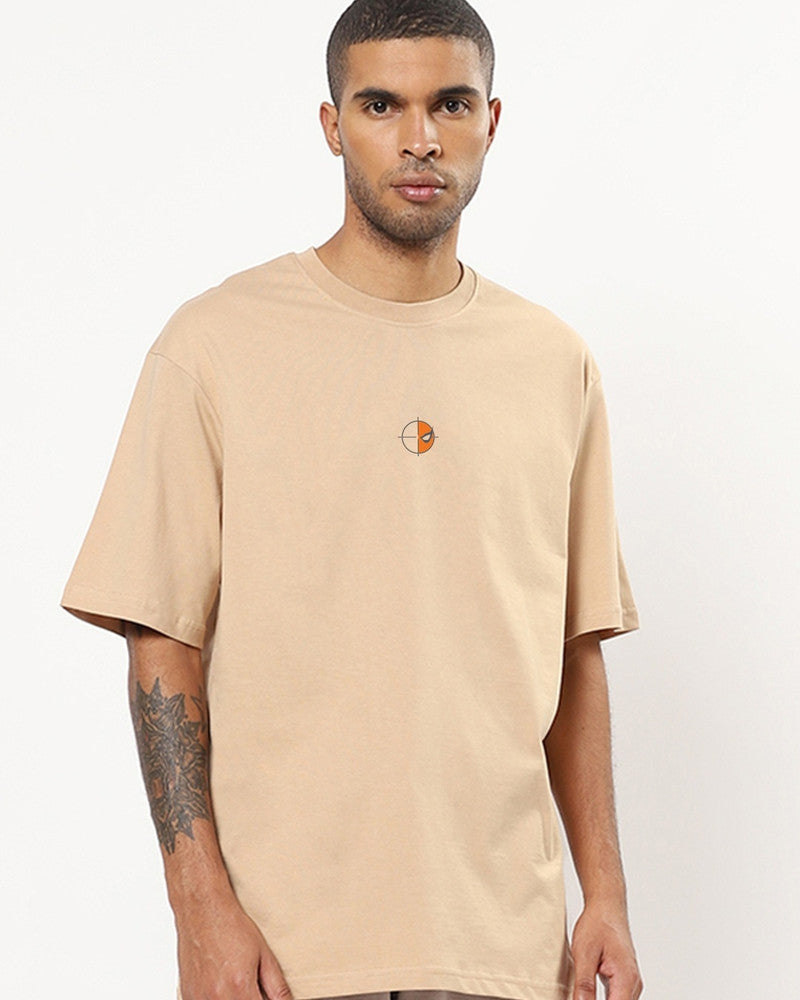 The Trend Vibe – Men’s Beige Cotton Blend T-Shirt