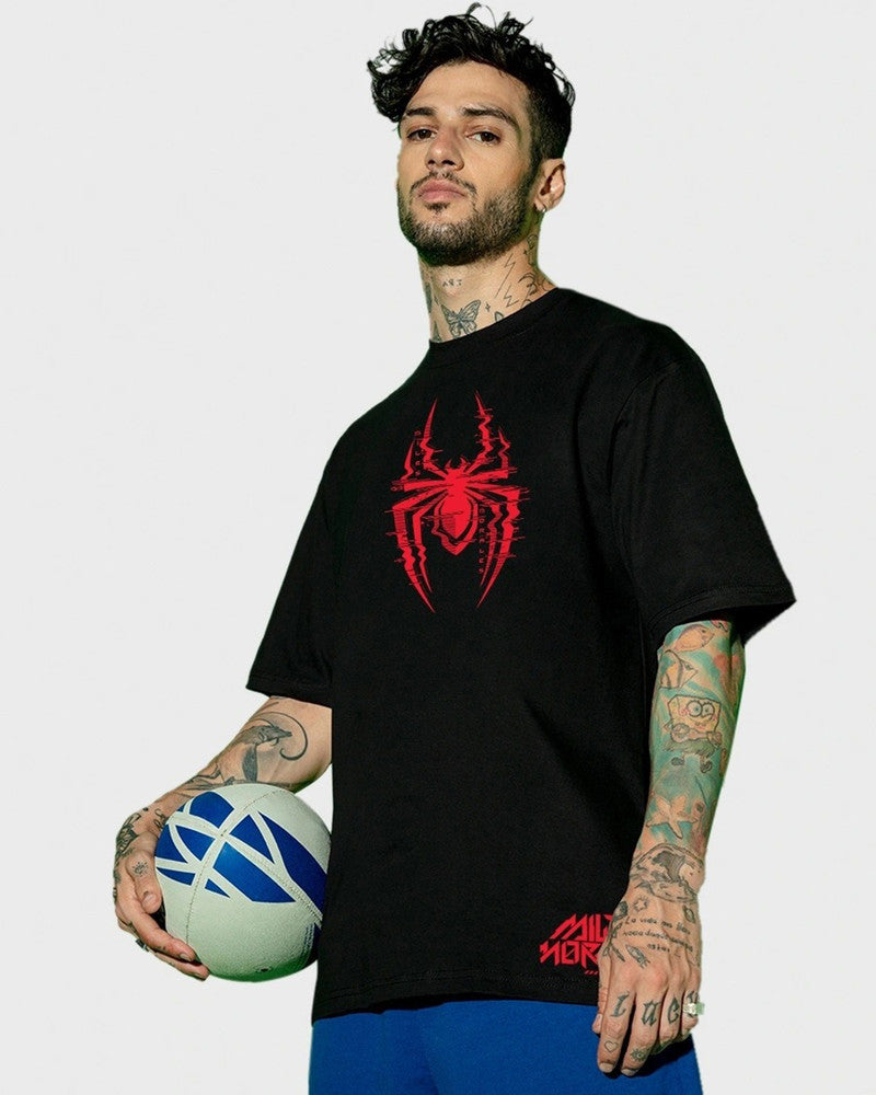 The Trend Vibe – Men Cotton Blend Black T-Shirt